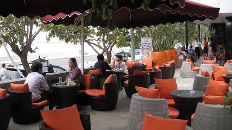 Góc quán cafe Seaside Cafe