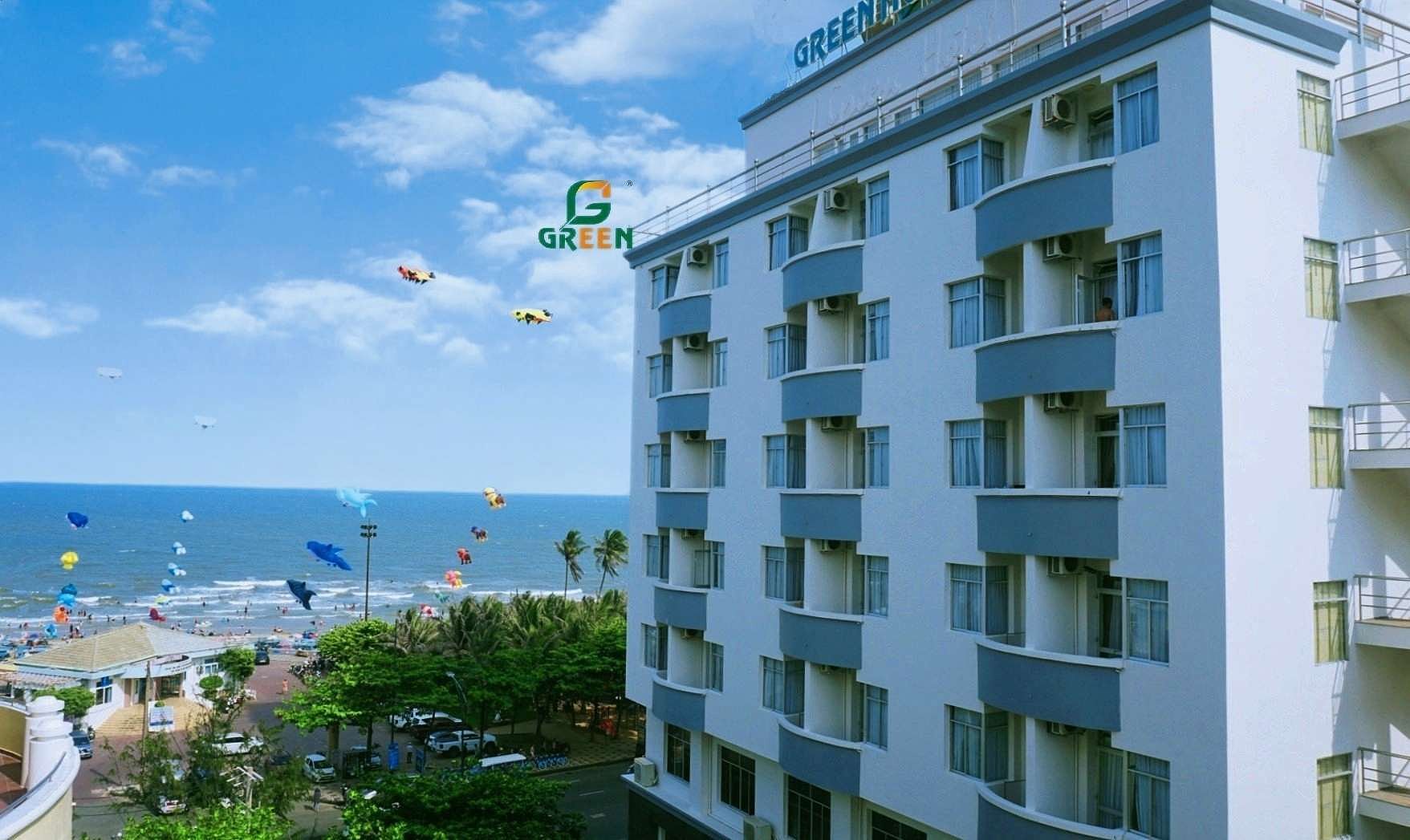 Toàn cảnh bên ngoài Green Hotel Vung Tau