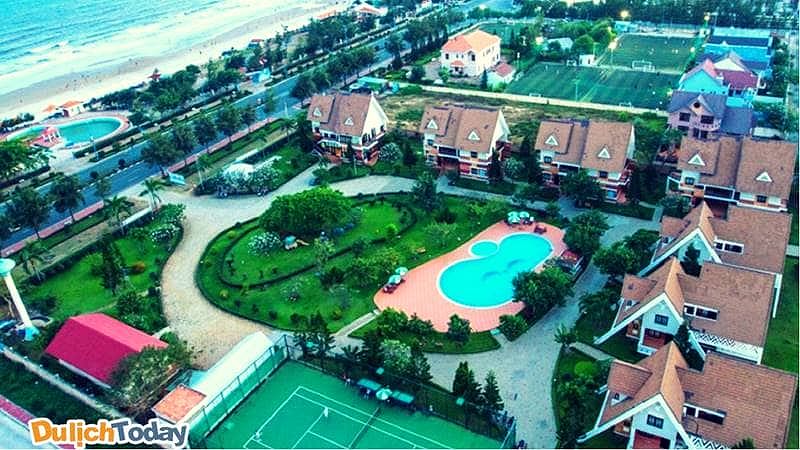 Toàn cảnh Resort Lotus Vũng Tàu từ trên cao với 7 căn biệt thự sang trọng